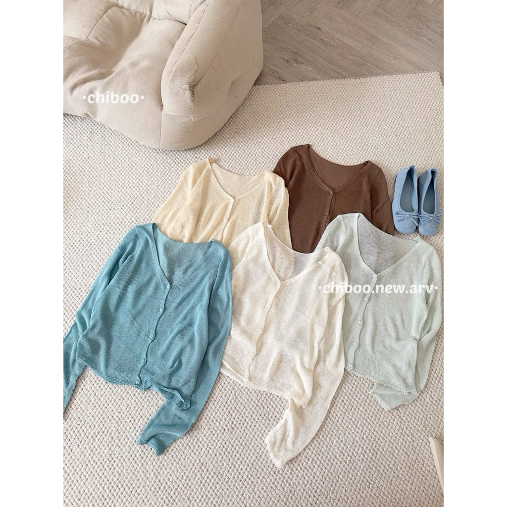 [𝐒𝐮𝐙𝐲] Áo Len Mỏng Cadigan Miêu QCCC (1m55 Trở Lên)
