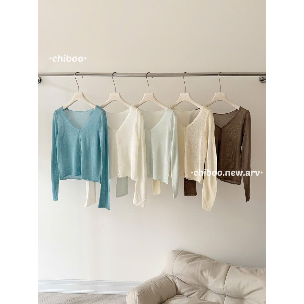 [𝐒𝐮𝐙𝐲] Áo Len Mỏng Cadigan Miêu QCCC (1m55 Trở Lên)