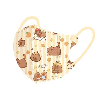 SET 10c Khẩu Trang cho bé họa tiết  hoạt hình  mới nhất , Khẩu trang trẻ em 3-12T Capybara đáng yêu