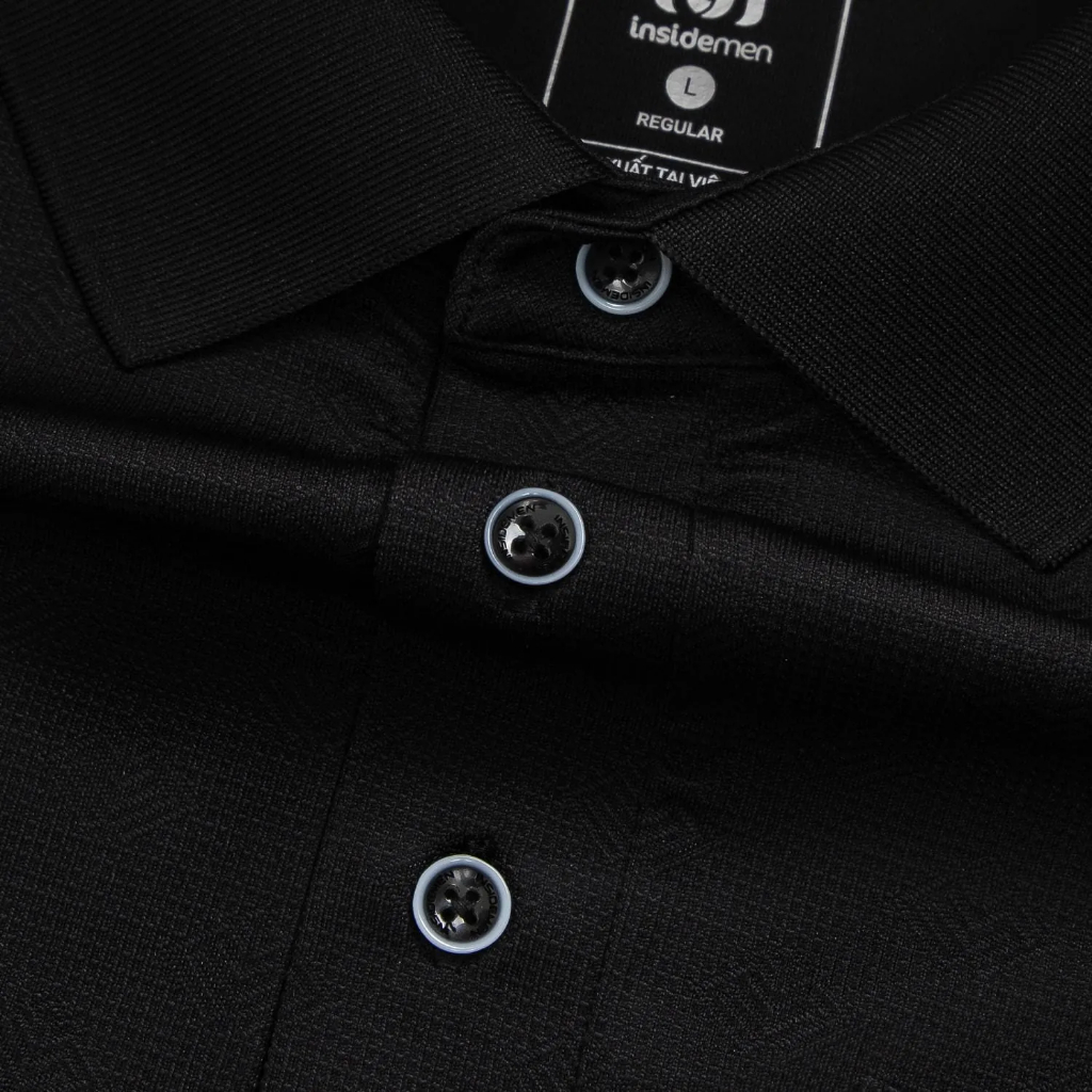 Áo Polo Nam Họa Tiết Insidemen Regular thun mịn co giãn, thoáng khí, tốn dáng IPS241AS0
