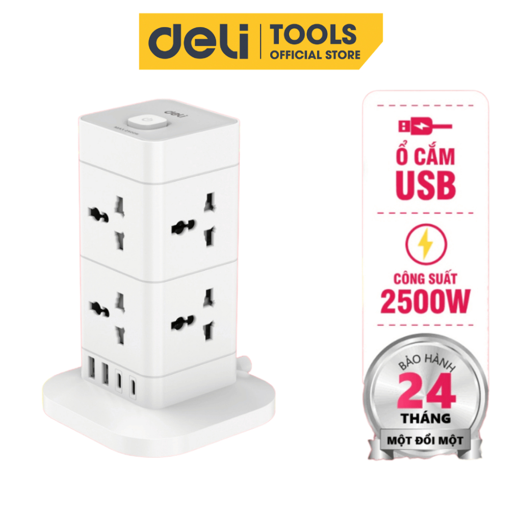 Ổ cắm kèm đèn USB tích hợp