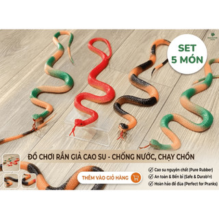 Đồ Chơi Rắn Nhựa Dẻo Cao Cấp – Giống Thật (Dài 40cm)