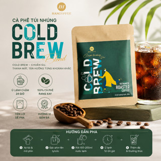 [Gói Lẻ] Cà Phê Ủ Lạnh ColdBrew Blend Nguyên Chất Chuẩn Gu Việt HANCOFFEE
