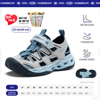 Giày sandal HOBIBEAR EK1303 Blue bít gót dành cho bé trai đi học đi chơi