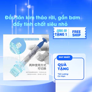 Microneedle siêu nhỏ, con lăn k.im tháo rời tháo lắp với bơm t.i.êm đẩy tinh chất