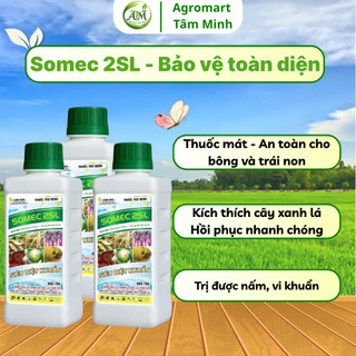 Combo tiết kiệm 5, 10 chai Somec 2SL 450ml siêu diệt khuẩn, kích thích sức đề kháng mạnh, bảo vệ cây toàn diện 450ml