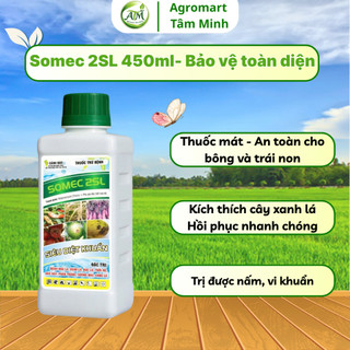 Somec 2SL 450ml, Giải pháp trừ nấm bệnh, cháy bìa lá, siêu diệt khuẩn, bảo vệ cây toàn diện