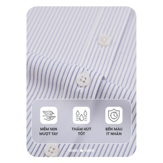 Áo sơ mi nữ dài tay YODY chuẩn công sở chất liệu ít nhàu WOSH26A010