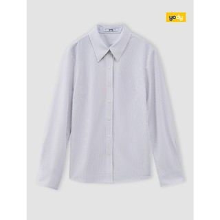 Áo sơ mi nữ dài tay YODY chuẩn công sở chất liệu ít nhàu WOSH26A010