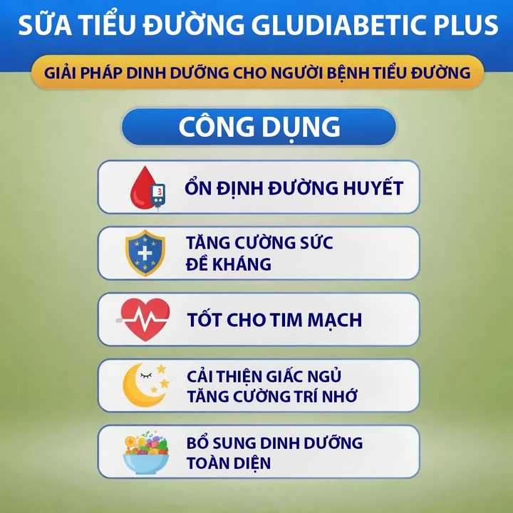 Lon 400g Milk Powder GLUDIABETIC PLUS FOTECPHAM – 3