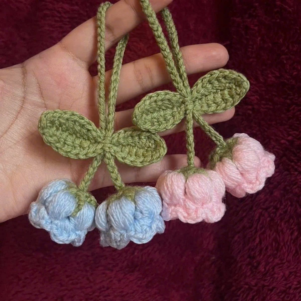 Móc khóa mini quà tặng móc khóa handmade đồ thù công móc khóa len