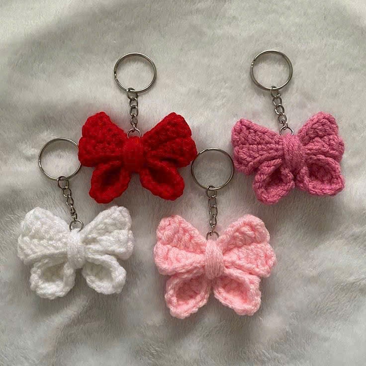 Móc khóa mini quà tặng móc khóa handmade đồ thù công móc khóa len