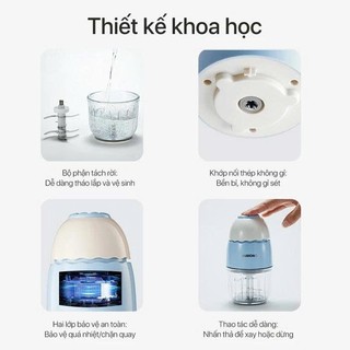 Máy xay Samono cối thủy tinh 300ml 200W xay thịt/ tỏi ớt đa năng/thức ăn dặm cho bé SW-MC200S