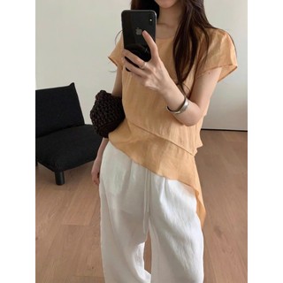 𝗠𝗲𝗶 𝗟𝗶𝗻𝗲𝗻-- | LYLINEN| Áo Tơ vạt xếp