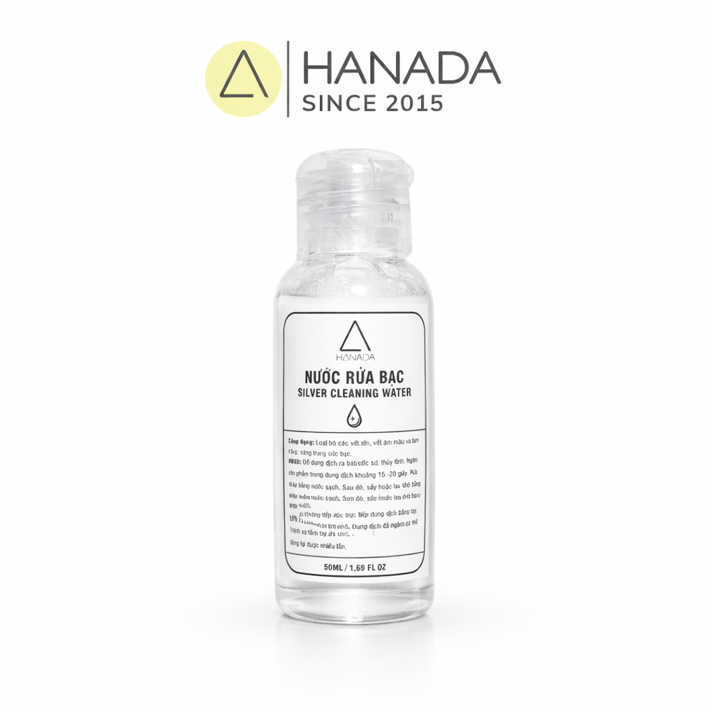 [50ML] Nước Rửa Bạc Vàng, Nước Rửa Trang Sức Hanada 50ML 1126