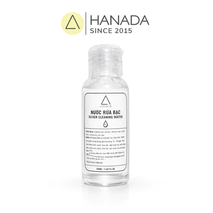 [50ML] Nước Rửa Bạc Vàng, Nước Rửa Trang Sức Hanada 50ML 1126