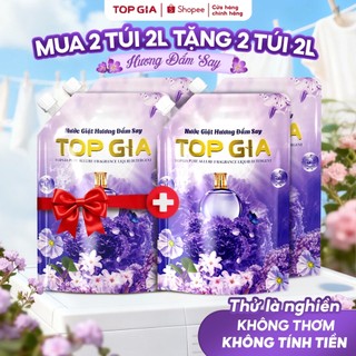 NƯỚC GIẶT XẢ TOPGIA HƯƠNG ĐẮM SAY ,TẨY SẠCH VƯỢT TRỘI, LƯU HƯƠNG, AN TOÀN CHO DA NHẠY CẢM