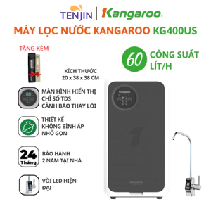 Máy Lọc Nước RO KG400US / KG100US / KG400HU Kangaroo Hydrogen Chính Hãng Có Vòi Led, Thiết Kế Nhỏ Gọn Công Suất 60L/Giờ
