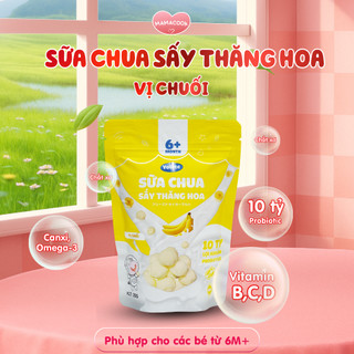 [TẶNG XE CHÒI] Combo 5 Sữa Chua Sấy Yobite Kids 20Gr + 3 Bánh Ăn Dặm 42Gr, Hỗ Trợ Tiêu Hóa, Ăn Dặm