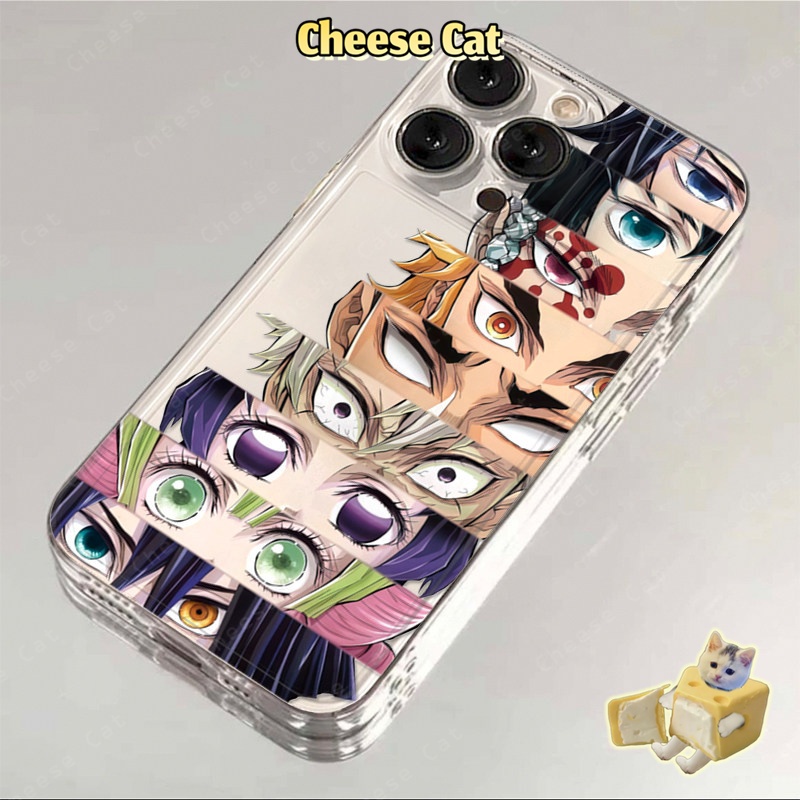 Demon Slay Hình hoạt hình Ốp lưng tương thích với iPhone X 11 12 13 14 15 16 17 Pro Max 7 8 Plus SE Ốp bảo vệ mềm TPU