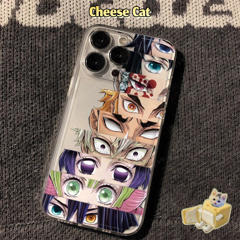 Demon Slay Hình hoạt hình Ốp lưng tương thích với iPhone X 11 12 13 14 15 16 17 Pro Max 7 8 Plus SE Ốp bảo vệ mềm TPU