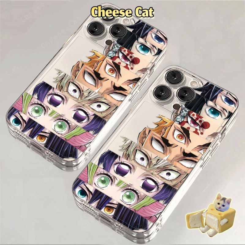 Demon Slay Hình hoạt hình Ốp lưng tương thích với iPhone X 11 12 13 14 15 16 17 Pro Max 7 8 Plus SE Ốp bảo vệ mềm TPU