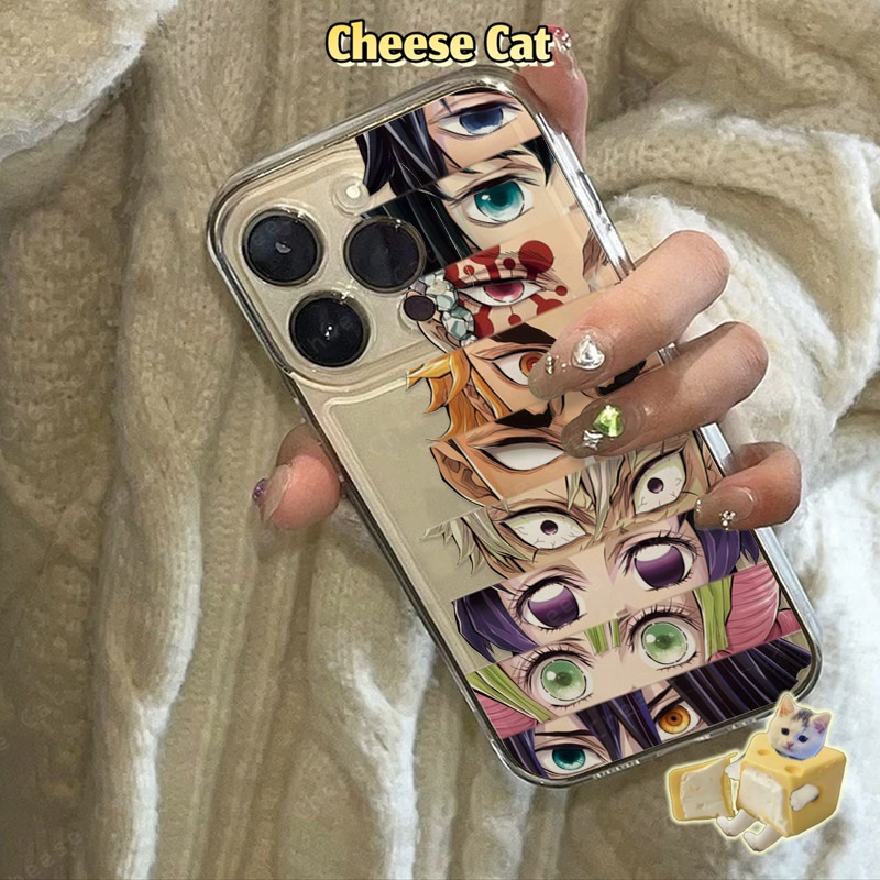 Demon Slay Hình hoạt hình Ốp lưng tương thích với iPhone X 11 12 13 14 15 16 17 Pro Max 7 8 Plus SE Ốp bảo vệ mềm TPU