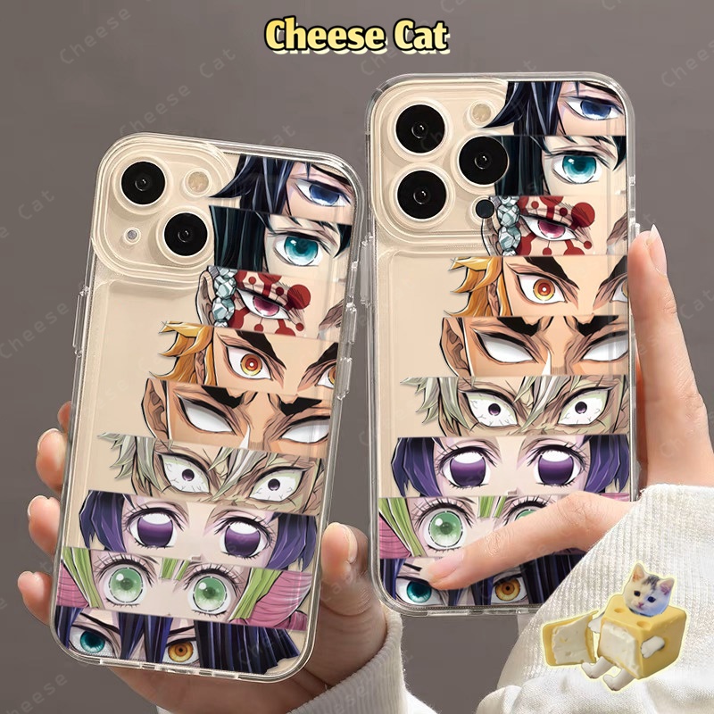 Demon Slay Hình hoạt hình Ốp lưng tương thích với iPhone X 11 12 13 14 15 16 17 Pro Max 7 8 Plus SE Ốp bảo vệ mềm TPU