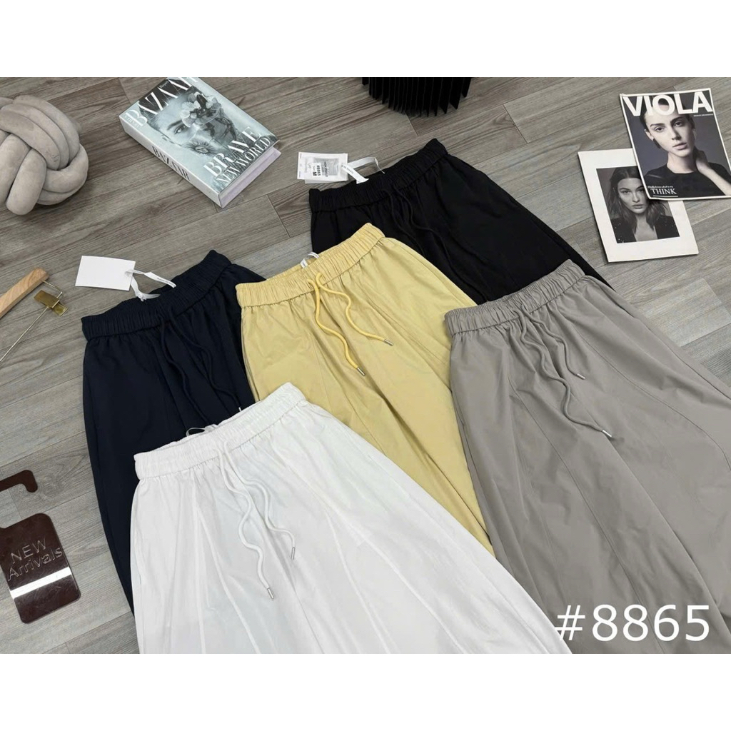 Quần Dài Nữ QC Dáng Harem Rộng Gấu Rút Chất Gió Siêu Mát Siêu Đẹp Xuân Hè - SANA CLOSET #8865