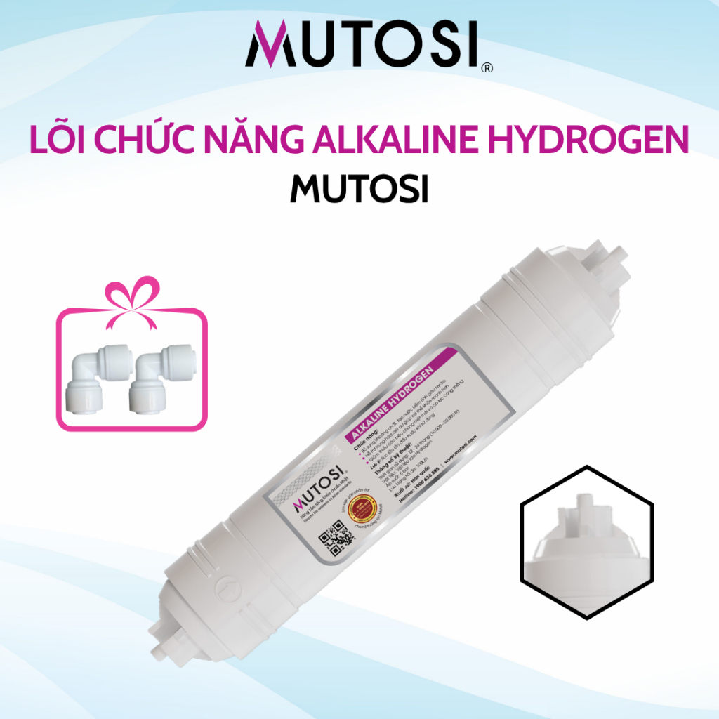 Lõi Chức Năng Alkaline Hydrogen Mutosi Giúp Bổ Sung Hydrogen Và Các Chất Khoáng Có Lợi Cho Cơ Thể,..