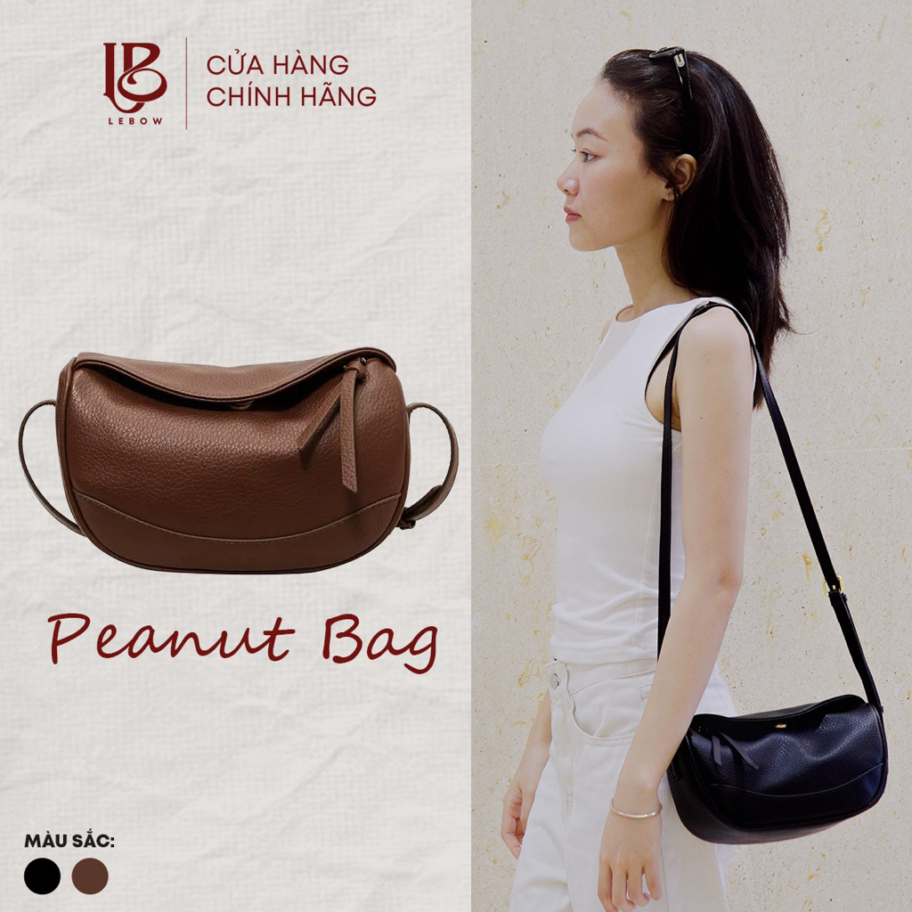 Túi đeo vai nữ LEBOW Peanut Bag