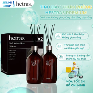 Tinh Dầu Thơm Phòng Hàn Quốc Hetras Premium Diffuser 500ml, Tinh Dầu Hương Nước Hoa