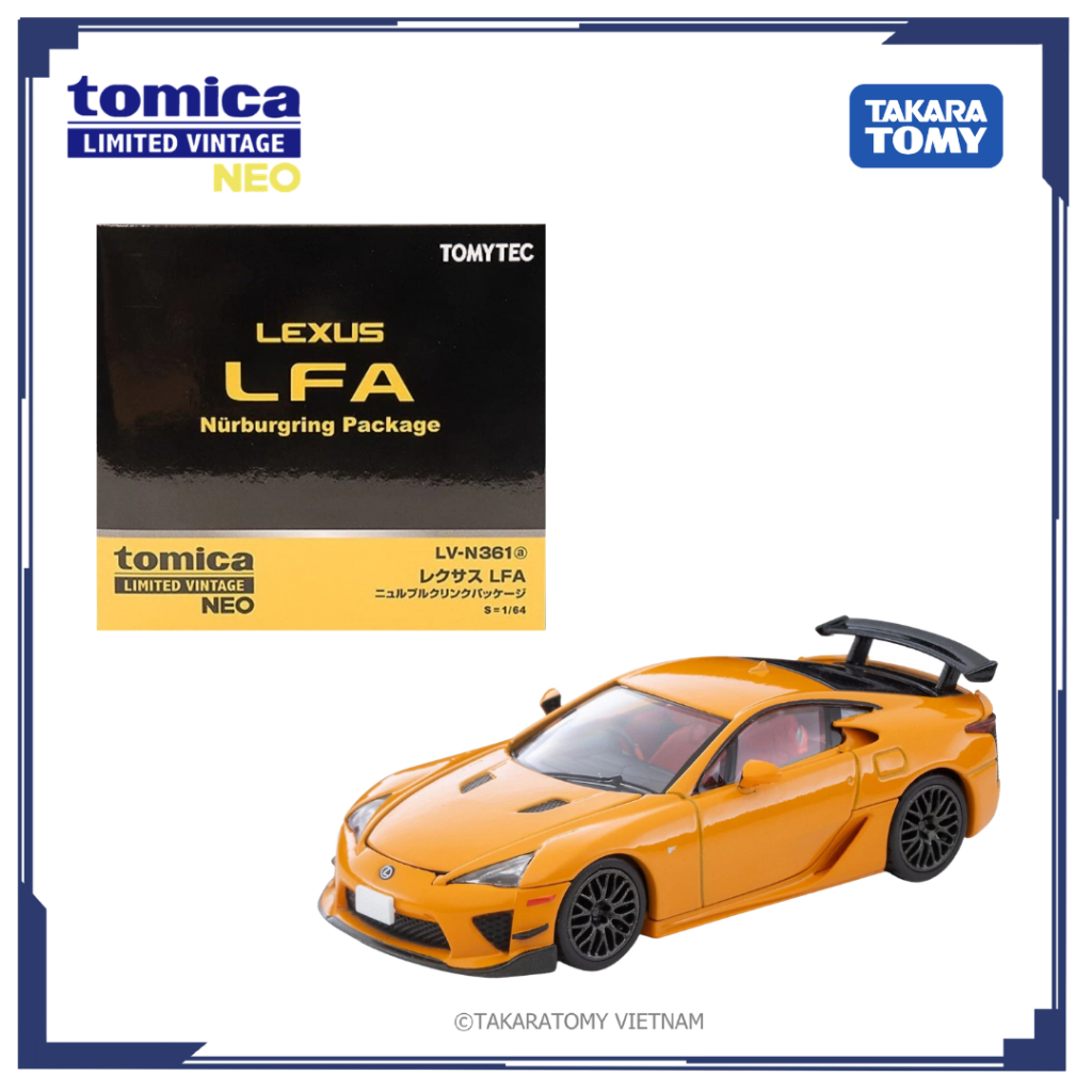 Mô hình xe TOMYTEC LV-N361a LEXUS LFA Nurburgring Package (Orange ...