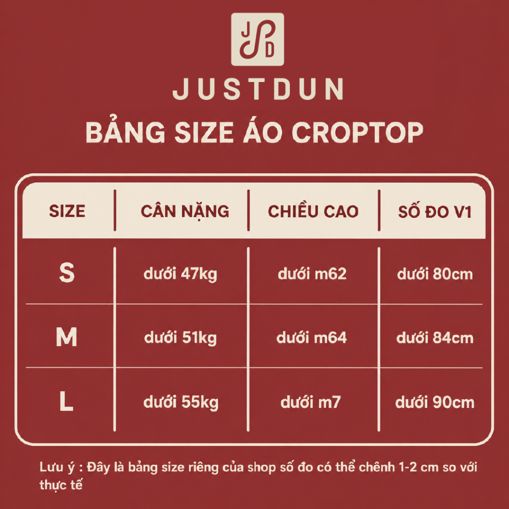 Áo thun croptop cộc tay nữ basic chất cotton mịn co giãn Justdun CT4