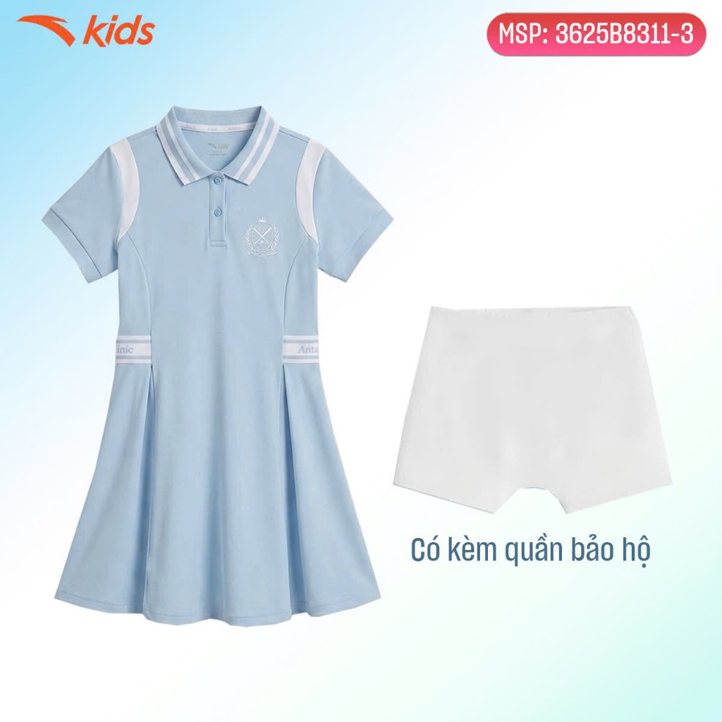Anta Kids Váy Liền Bé Gái Có Quần Bảo Hộ 3625B8311