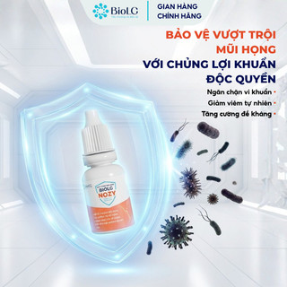 Nước Nhỏ Mũi Trẻ Sơ Sinh BioLG Nozy, Hỗ Trợ Làm Sạch Mũi Cho Bé Dịu Nhẹ Hộp 5 Lọ