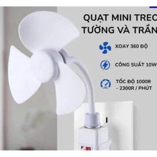 Quạt 3 cánh làm mát chỉ cần cắm điện là mát soay 360 độ
