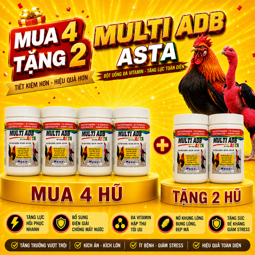 Multi Vitamin bổ sung đa vitamin hấp thụ tối ưu, nở khung, bung lông, đẹp mã (hủ 100g)