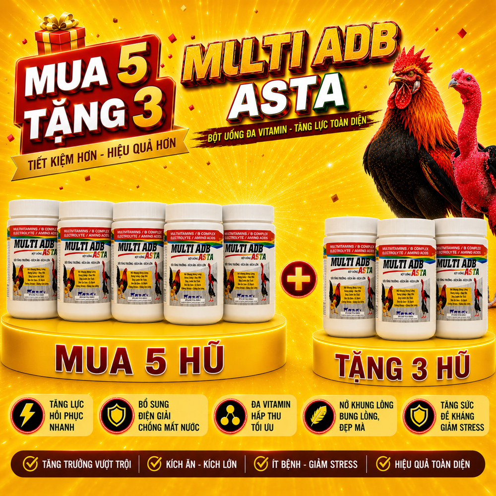Multi Vitamin bổ sung đa vitamin hấp thụ tối ưu, nở khung, bung lông, đẹp mã (hủ 100g)
