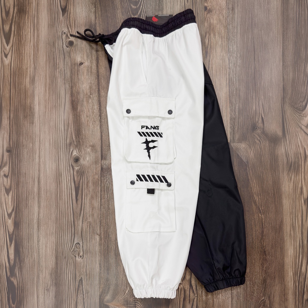Quần Dù W Ống Rộng Nam Nữ Unisex Form Rộng Oversized