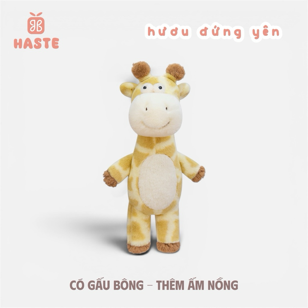 Gấu Thú Bông Hươu Cao Cổ Ú Đứng Yên Quà Tặng Độc Đáo Lông Xù Siêu Mềm Mịn Siêu Dễ Thương