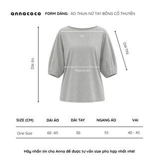 [HOẢ TỐC] Áo Thun Nữ Tay Bồng Cổ Thuyền Dáng Suông Mềm Mịn | Pumpkin T-shirt