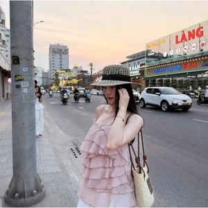ÁO 2 DÂY BÈO TẦNG STYLE HÀN QUỐC | OUTFIT NĂNG ĐỘNG TRẺ TRUNG | BY CHAMIE STORE- VA7184