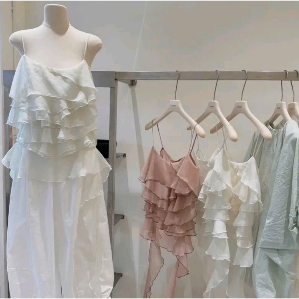 ÁO 2 DÂY BÈO TẦNG STYLE HÀN QUỐC | OUTFIT NĂNG ĐỘNG TRẺ TRUNG | BY CHAMIE STORE- VA7184
