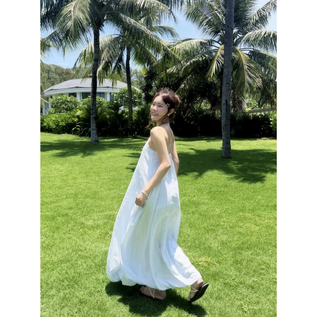 Đầm Nữ VIANS DRESS Maxi Cổ Yếm Form Bí Đáng Yêu SECODEE