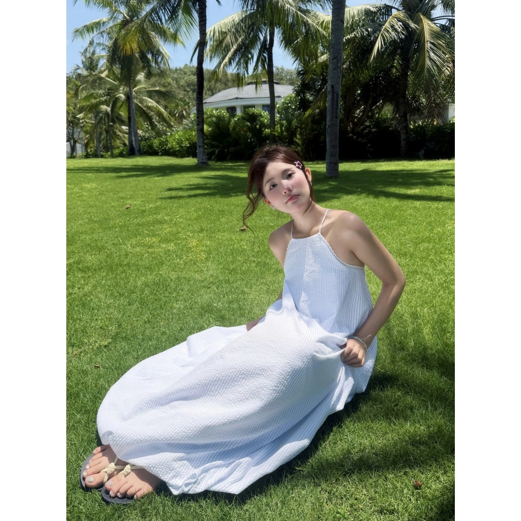 Đầm Nữ VIANS DRESS Maxi Cổ Yếm Form Bí Đáng Yêu SECODEE