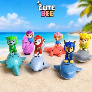 Set Mô hình Chó Cứu Hộ phiên bản đại dương, trọn bộ Paw Patrol Aqua Pups xuất xịn nobox - CUTE BEE