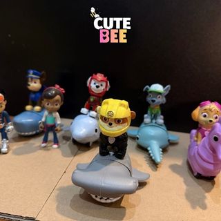 Set Mô hình Chó Cứu Hộ phiên bản đại dương, trọn bộ Paw Patrol Aqua Pups xuất xịn nobox - CUTE BEE