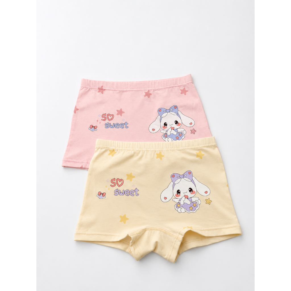 COMBO 2 - COMBO 5 Quần Chip Bé Gái cotton kháng khuẩn mềm mát, thoáng mát co giãn