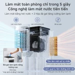 Simplus Quạt làm mát hơi nước 10L Bình nước dung tích lớn 10L Làm mát bằng đá gel Động cơ hiệu suất cao LFSH007 — ảnh 4